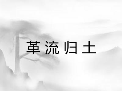 革流归土 革流归土