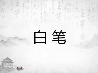 白笔 白笔