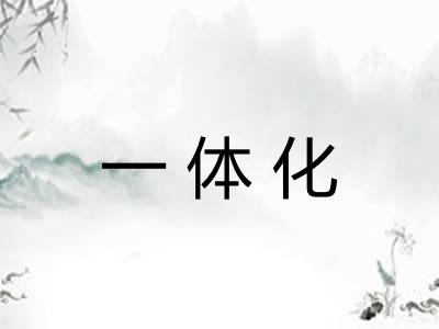 一体化 一体化