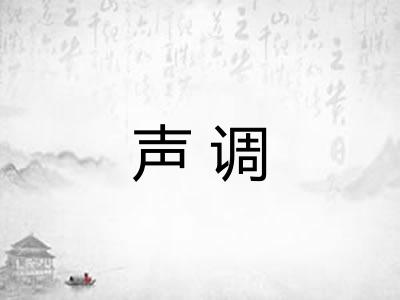 声调 声调