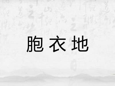 胞衣地