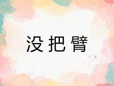 没把臂 没把臂