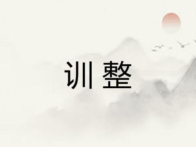训整