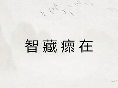 智藏瘝在