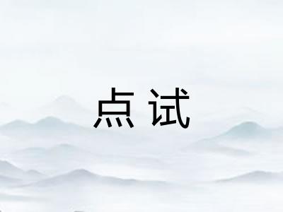 点试