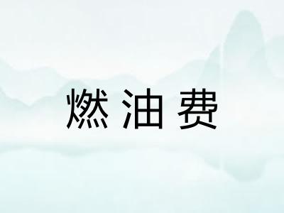 燃油费