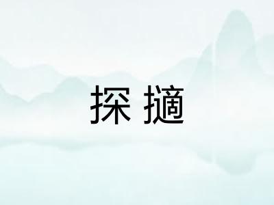探擿 探擿