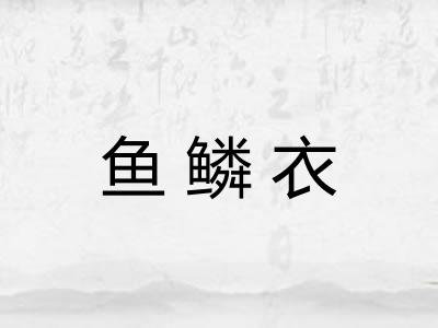 鱼鳞衣 鱼鳞衣