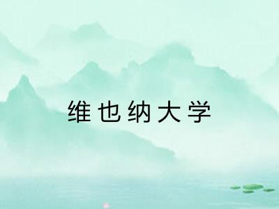 维也纳大学 维也纳大学