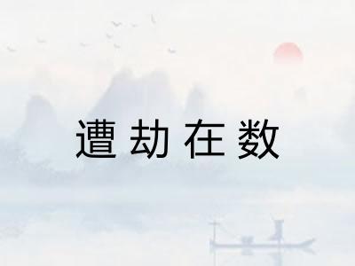 遭劫在数 遭劫在数