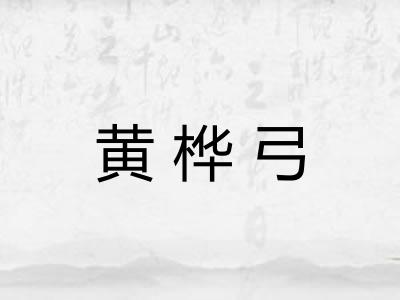 黄桦弓 黄桦弓
