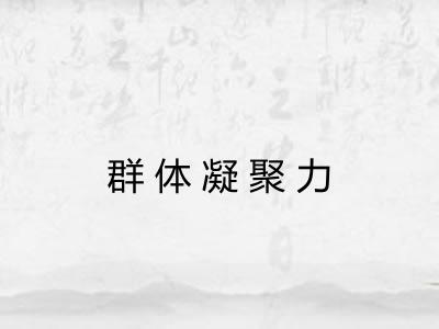 群体凝聚力