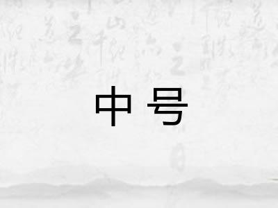 中号 中号
