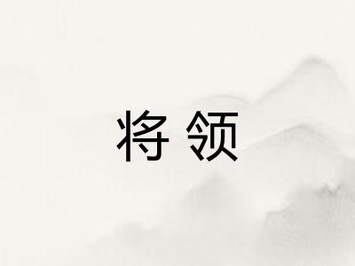 将领 将领