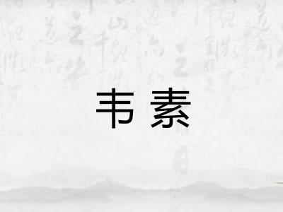 韦素 韦素
