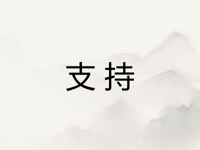 支持 支持