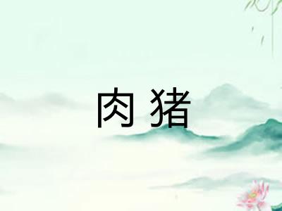 肉猪 肉猪