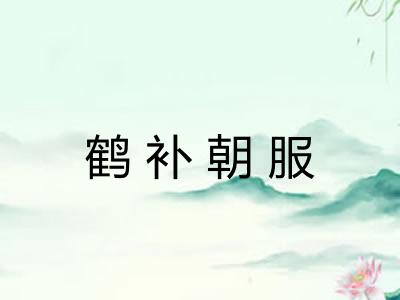 鹤补朝服 鹤补朝服