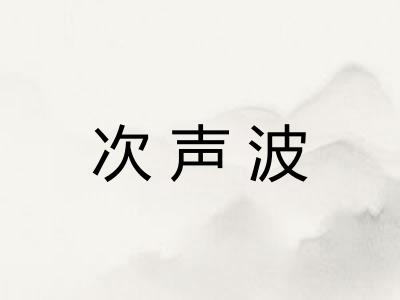 次声波 次声波