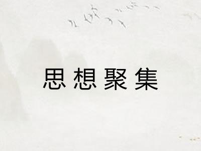 思想聚集