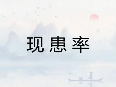 现患率 现患率