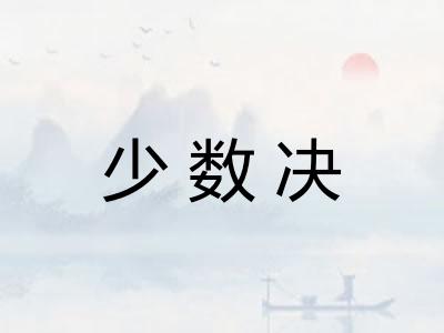 少数决
