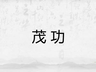 茂功 茂功
