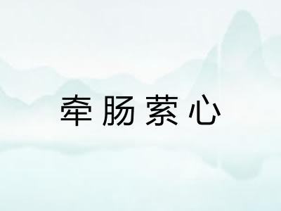 牵肠萦心 牵肠萦心