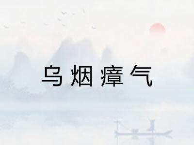 乌烟瘴气 乌烟瘴气