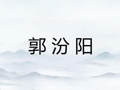 郭汾阳 郭汾阳