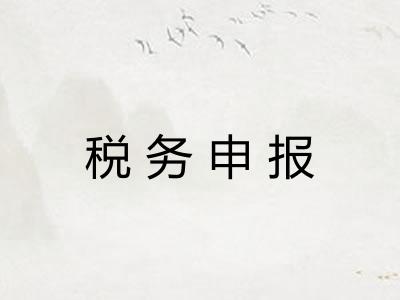 税务申报