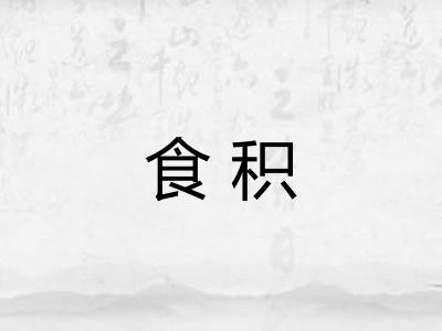食积 食积