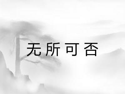 无所可否