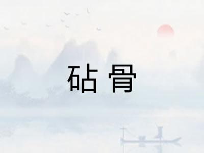 砧骨 砧骨