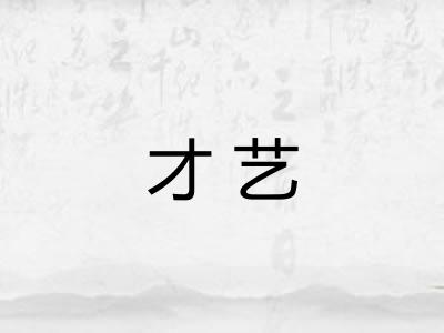 才艺 才艺