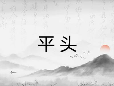 平头 平头