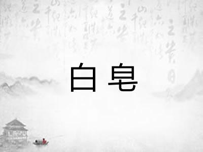 白皂 白皂