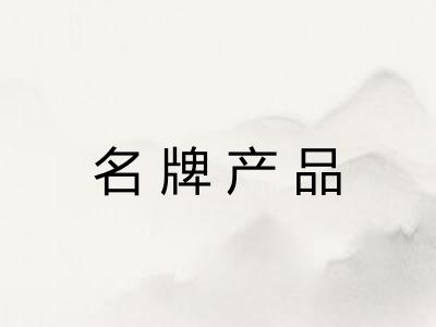 名牌产品 名牌产品