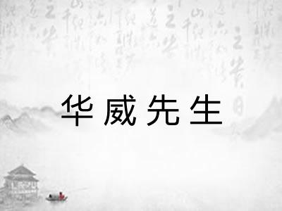 华威先生