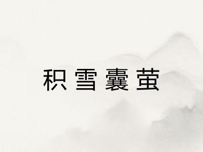 积雪囊萤 积雪囊萤