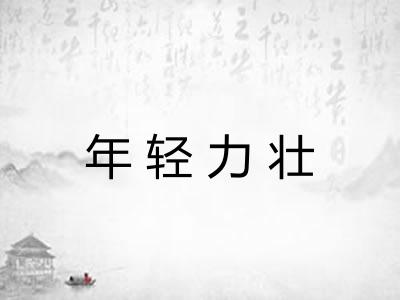 年轻力壮 年轻力壮