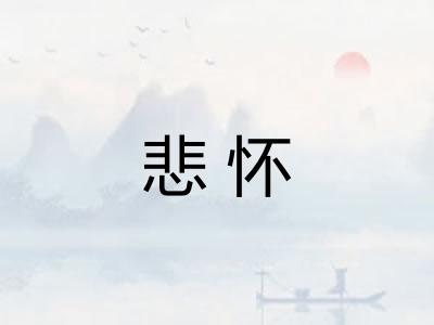 悲怀 悲怀