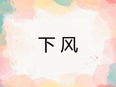 下风