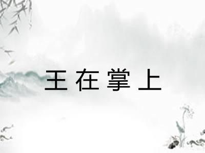 王在掌上 王在掌上