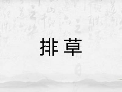 排草 排草