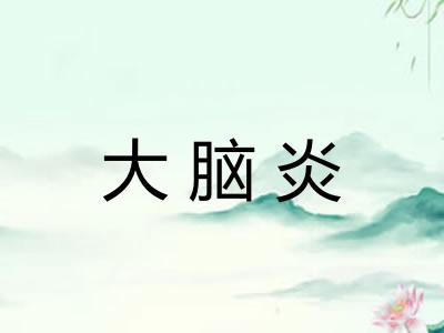 大脑炎 大脑炎