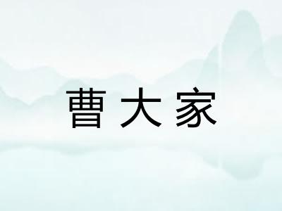 曹大家 曹大家