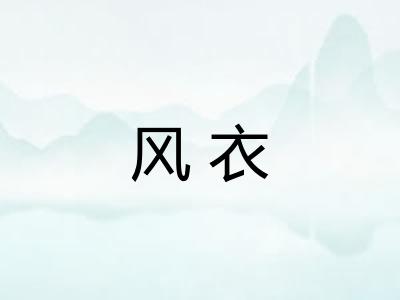 风衣 风衣