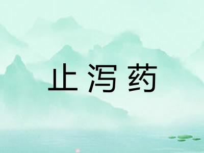 止泻药 止泻药