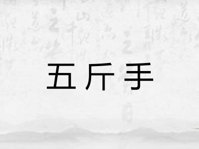 五斤手